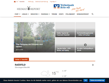 Tablet Screenshot of heimatreport.de